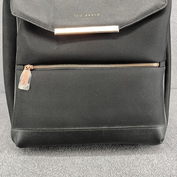 Ted Baker London Wheeled Business Case Black 28L Carry On Laptop Bag Rose Gold - Picture 10 of 16